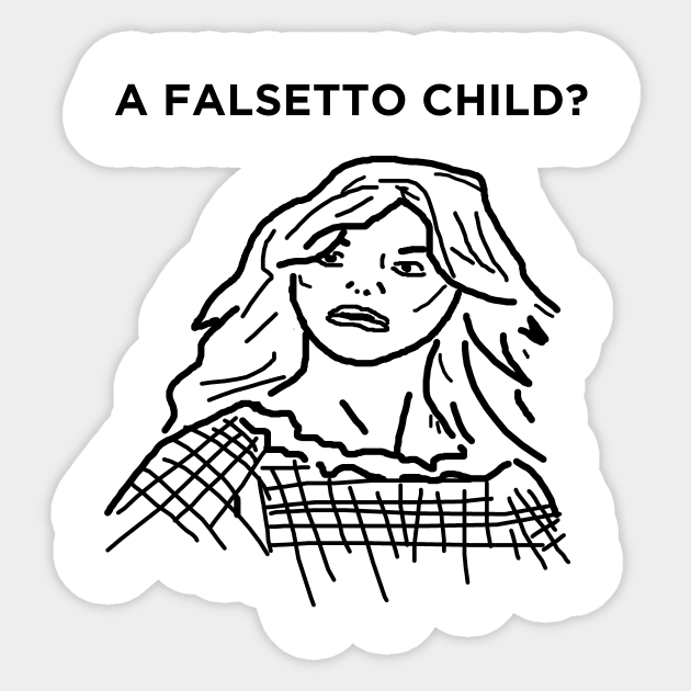 A Falsetto Child Sticker by Hoagiemouth